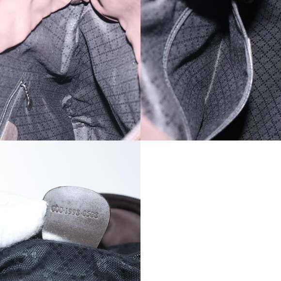 GUCCI Bamboo Hand Bag Nylon Beige Silver 000 1998 000 1998 - Picture 12 of 12